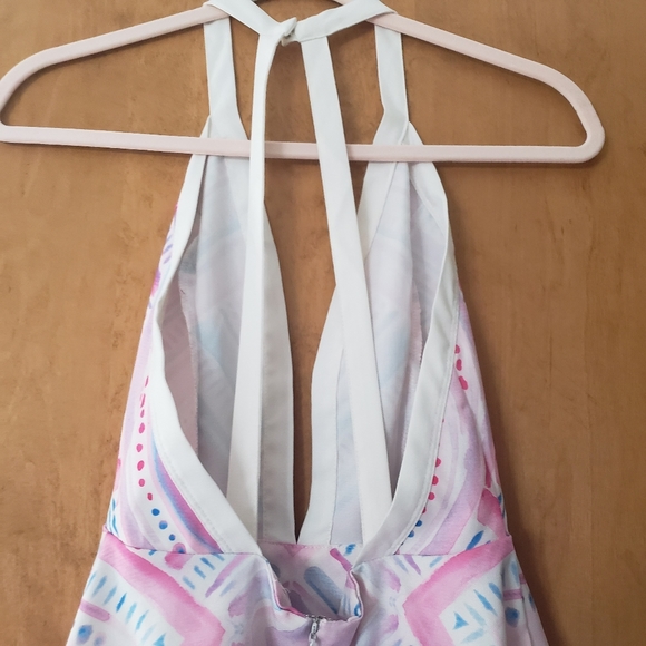 NWOT Sabo Skirt Low V Mini Dress S - Picture 4 of 7